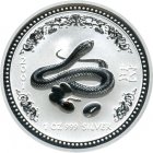 Kleines Bild von lunar snake 2001 2oz silver
