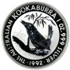 Kleines Bild von Kookaburra 1992 1oz Silber