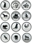 Kleines Bild von Komplettsatz Lunar I 2oz Silber Kleines Bild von Komplettsatz Lunar I 2oz Silber