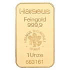 Kleines Bild von 1oz Goldbarren  Heraeus Deutschland