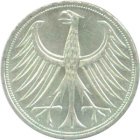 Kleines Bild von 5 DM silver circulation coin 1951-1974