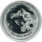 Kleines Bild von Lunar II Drache 2012 1oz Silber